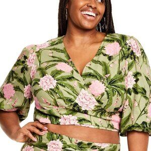 Bendita x Target Peony Print Tie Wrap Top